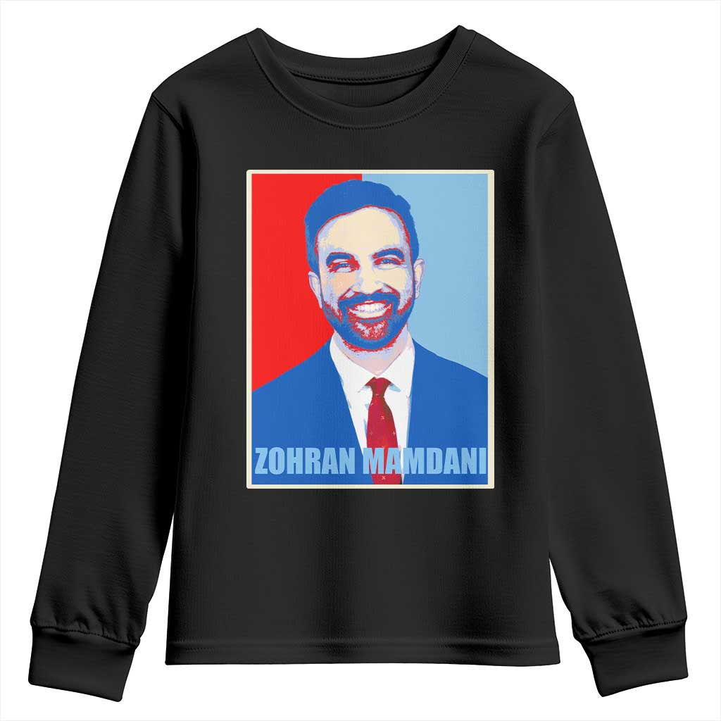 Zohran Madamni Youth Sweatshirt for New York Mayor TS02 Black Print Your Wear