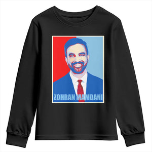 Zohran Madamni Youth Sweatshirt for New York Mayor TS02 Black Print Your Wear