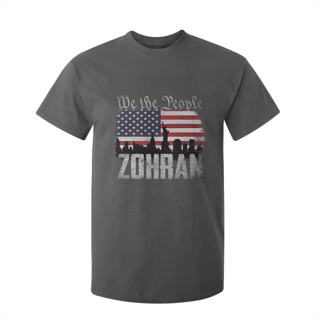Zohran Mamdani Groovy Flowers T Shirt For Kid Retro Style TS02 Dark Heather Print Your Wear