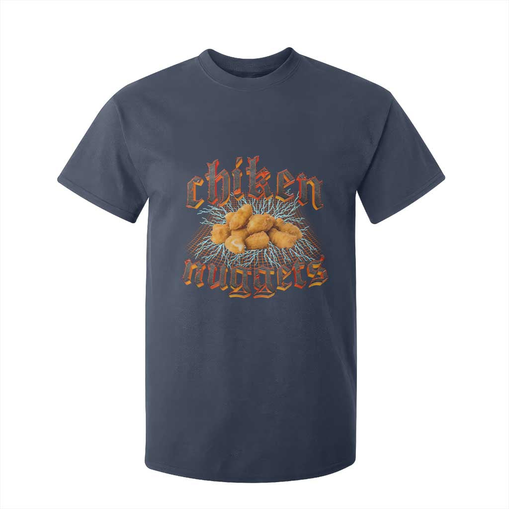 Chicken Nuggets T Shirt For Kid Heavy Metal World Tour Hardcore Music TS02 Navy Print Your Wear