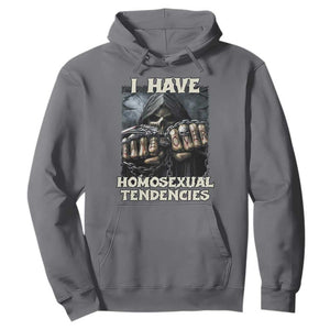 Skeleton Meme Hoodie I Have Homosexual Tendencies Funny Edgy Hard Cringe TS02 Charcoal Print Your Wear