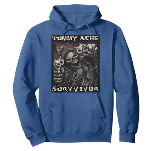 Skeleton Meme Hoodie Tummy Ache Survivor Funny Cool Edgy Hard Cringe TS02 Royal Blue Print Your Wear