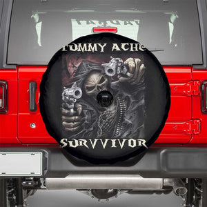 Skeleton Meme Spare Tire Cover Tummy Ache Survivor Funny Cool Edgy Hard Cringe TS02 Black Print Your Wear