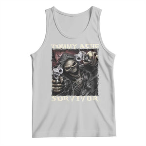 Skeleton Meme Tank Top Tummy Ache Survivor Funny Cool Edgy Hard Cringe TS02 Ash Print Your Wear