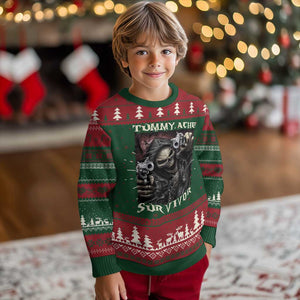 Skeleton Meme Ugly Christmas Sweater Tummy Ache Survivor Funny Cool Edgy Hard Cringe TS02 Christmas Print Your Wear