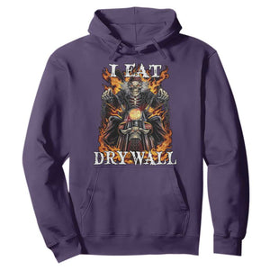 Funny Cringe Hard Skeleton Meme Hoodie I Eat Drywall TS02 Purple Print Your Wear