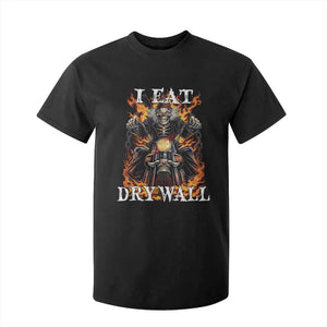 Funny Cringe Hard Skeleton Meme T Shirt For Kid I Eat Drywall TS02 Black Print Your Wear