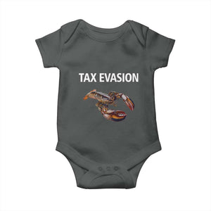 Funny Tax Evasion Lobster Baby Onesie Sarcasm Oddly Specific Meme TS02 Dark Heather Print Your Wear