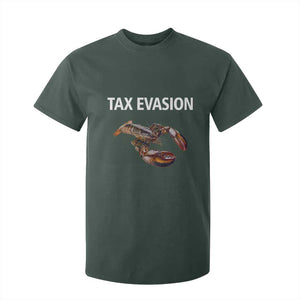 Funny Tax Evasion Lobster T Shirt For Kid Sarcasm Oddly Specific Meme TS02 Dark Forest Green Print Your Wear