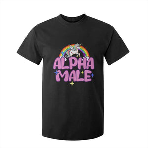 Funny Sarcastic Alpha Male T Shirt For Kid Unicorn Sarcastic Ironic Weird Y2K Humor TS02 Black Print Your Wear