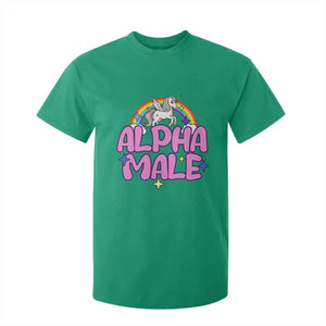 Funny Sarcastic Alpha Male T Shirt For Kid Unicorn Sarcastic Ironic Weird Y2K Humor TS02 Irish Green Print Your Wear