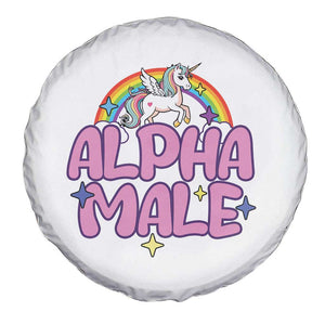 Funny Sarcastic Alpha Male Spare Tire Cover Unicorn Sarcastic Ironic Weird Y2K Humor TS02 Print Your Wear