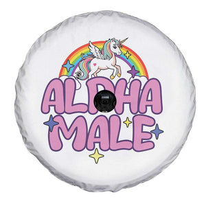 Funny Sarcastic Alpha Male Spare Tire Cover Unicorn Sarcastic Ironic Weird Y2K Humor TS02 Print Your Wear