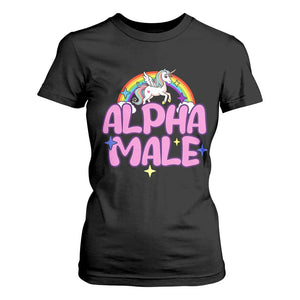 Funny Sarcastic Alpha Male T Shirt For Women Unicorn Sarcastic Ironic Weird Y2K Humor TS02 Black Print Your Wear