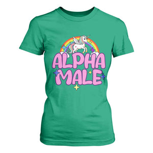 Funny Sarcastic Alpha Male T Shirt For Women Unicorn Sarcastic Ironic Weird Y2K Humor TS02 Irish Green Print Your Wear