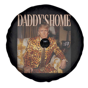 Trump Won 2024 Spare Tire Cover Daddy's Home Leopard Funny Gangster TS02 Print Your Wear