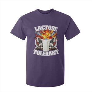 Funny Lactose Tolerant T Shirt For Kid Retro Pro-Dairy Ironic Cringe Meme TS02 Purple Print Your Wear