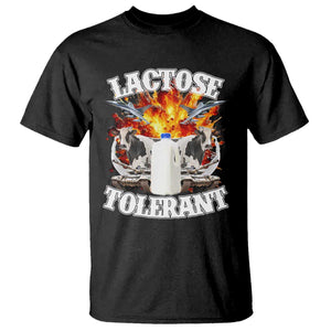 Funny Lactose Tolerant T Shirt Retro Pro-Dairy Ironic Cringe Meme TS02 Black Print Your Wear