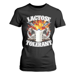 Funny Lactose Tolerant T Shirt For Women Retro Pro-Dairy Ironic Cringe Meme TS02 Black Print Your Wear