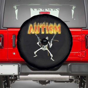 Autism Skeleton Spare Tire Cover Funny Oddly Specific Dank Meme TS02 Black Print Your Wear