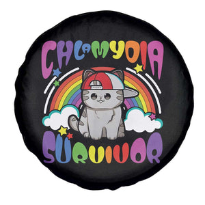 Chlamydia Survivor Cat Meme Spare Tire Cover Funny Y2K Inappropriate Humor TS02 Print Your Wear