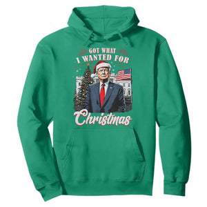 Christmas Trump Hoodie Got What I Wanted For Xmas 2024 President American Flag TS02 Irish Green Print Your Wear