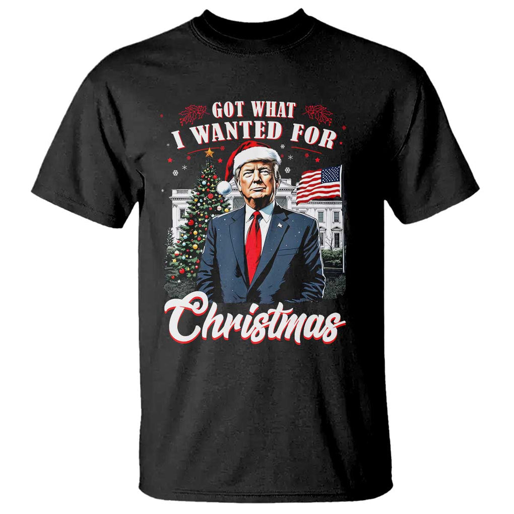 Christmas Trump T Shirt Got What I Wanted For Xmas 2024 President American Flag TS02 Black Print Your Wear