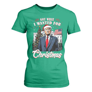 Christmas Trump T Shirt For Women Got What I Wanted For Xmas 2024 President American Flag TS02 Irish Green Print Your Wear