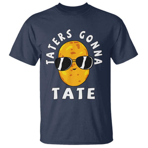 Funny Tater Tot T Shirt Taters Gonna Tate Tots Meme Potato Made Foodie Lover TS02 Navy Print Your Wear