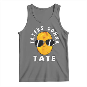 Funny Tater Tot Tank Top Taters Gonna Tate Tots Meme Potato Made Foodie Lover TS02 Black Heather Print Your Wear