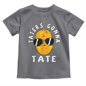 Funny Tater Tot Toddler T Shirt Taters Gonna Tate Tots Meme Potato Made Foodie Lover TS02 Charcoal Print Your Wear