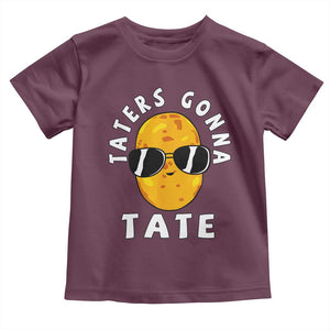 Funny Tater Tot Toddler T Shirt Taters Gonna Tate Tots Meme Potato Made Foodie Lover TS02 Maroon Print Your Wear