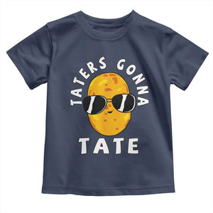 Funny Tater Tot Toddler T Shirt Taters Gonna Tate Tots Meme Potato Made Foodie Lover TS02 Navy Print Your Wear