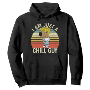 I Am Just A Chill Guy Trump Hoodie Funny My New President Character TS02 Black Print Your Wear