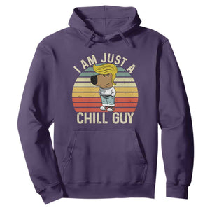 I Am Just A Chill Guy Trump Hoodie Funny My New President Character TS02 Purple Print Your Wear