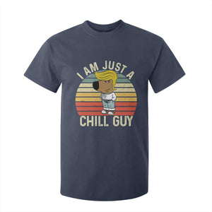 I Am Just A Chill Guy Trump T Shirt For Kid Funny My New President Character TS02 Navy Print Your Wear