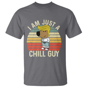 I Am Just A Chill Guy Trump T Shirt Funny My New President Character TS02 Charcoal Print Your Wear