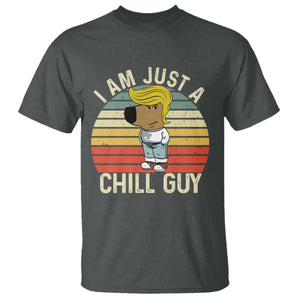 I Am Just A Chill Guy Trump T Shirt Funny My New President Character TS02 Dark Heather Print Your Wear