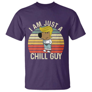 I Am Just A Chill Guy Trump T Shirt Funny My New President Character TS02 Purple Print Your Wear