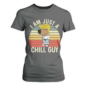 I Am Just A Chill Guy Trump T Shirt For Women Funny My New President Character TS02 Dark Heather Print Your Wear