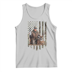 Trump Camo Deer Hunting Tank Top Hunter Beer Drinking Camouflage USA Flag Retro Vintage TS02 Ash Print Your Wear