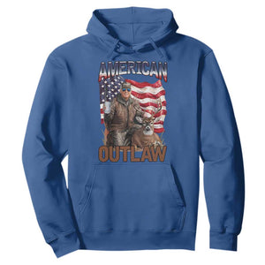 Trump Deer Hunting Hoodie Retro Hunter Beer Drinking American Flag TS02 Royal Blue Print Your Wear