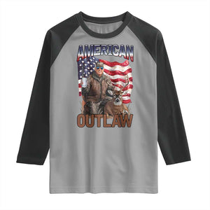 Trump Deer Hunting Raglan Shirt Retro Hunter Beer Drinking American Flag TS02 Sport Gray Black Print Your Wear