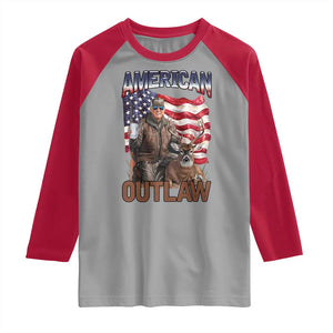 Trump Deer Hunting Raglan Shirt Retro Hunter Beer Drinking American Flag TS02 Sport Gray Red Print Your Wear