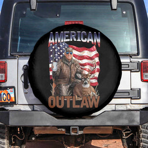 Trump Deer Hunting Spare Tire Cover Retro Hunter Beer Drinking American Flag TS02 No hole Black Print Your Wear