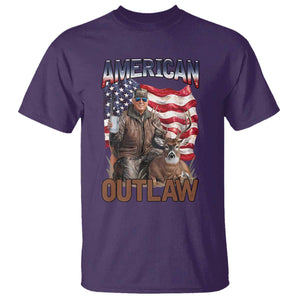 Trump Deer Hunting T Shirt Retro Hunter Beer Drinking American Flag TS02 Purple Print Your Wear