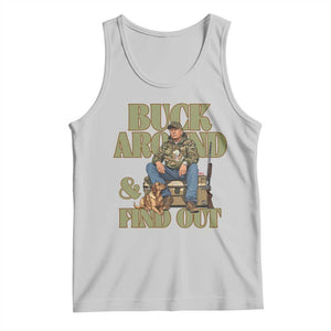 Trump Camo Hunting Tank Top Buck Around And Find Out TS02 Ash Print Your Wear