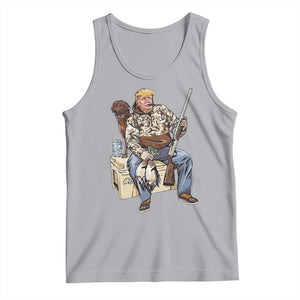 Trump Camo Duck Hunting Tank Top Funny Drinking Hunter With Dog Camoflage TS02 Athletic Heather Print Your Wear