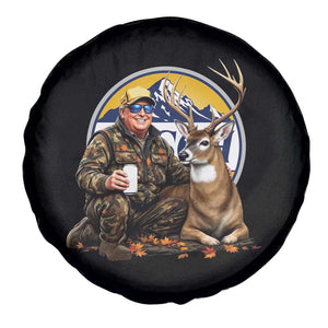 Trump Deer Hunting Spare Tire Cover Hunter Beer Drinking Retro Vintage TS02 Print Your Wear