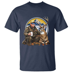 Trump Deer Hunting T Shirt Hunter Beer Drinking Retro Vintage TS02 Navy Print Your Wear